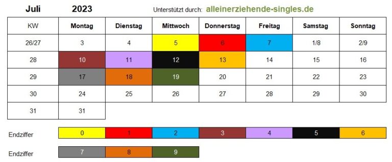Kindergeld Auszahlungstermine für Juli 2023